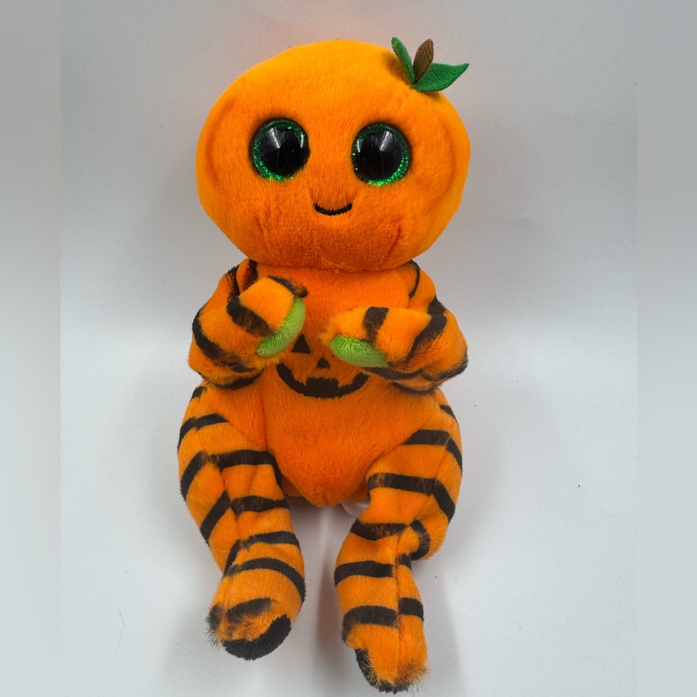Ty Beanie Baby Bellies TRICKSTER 2024 Halloween Pumpkin 6" plush stuffed animal